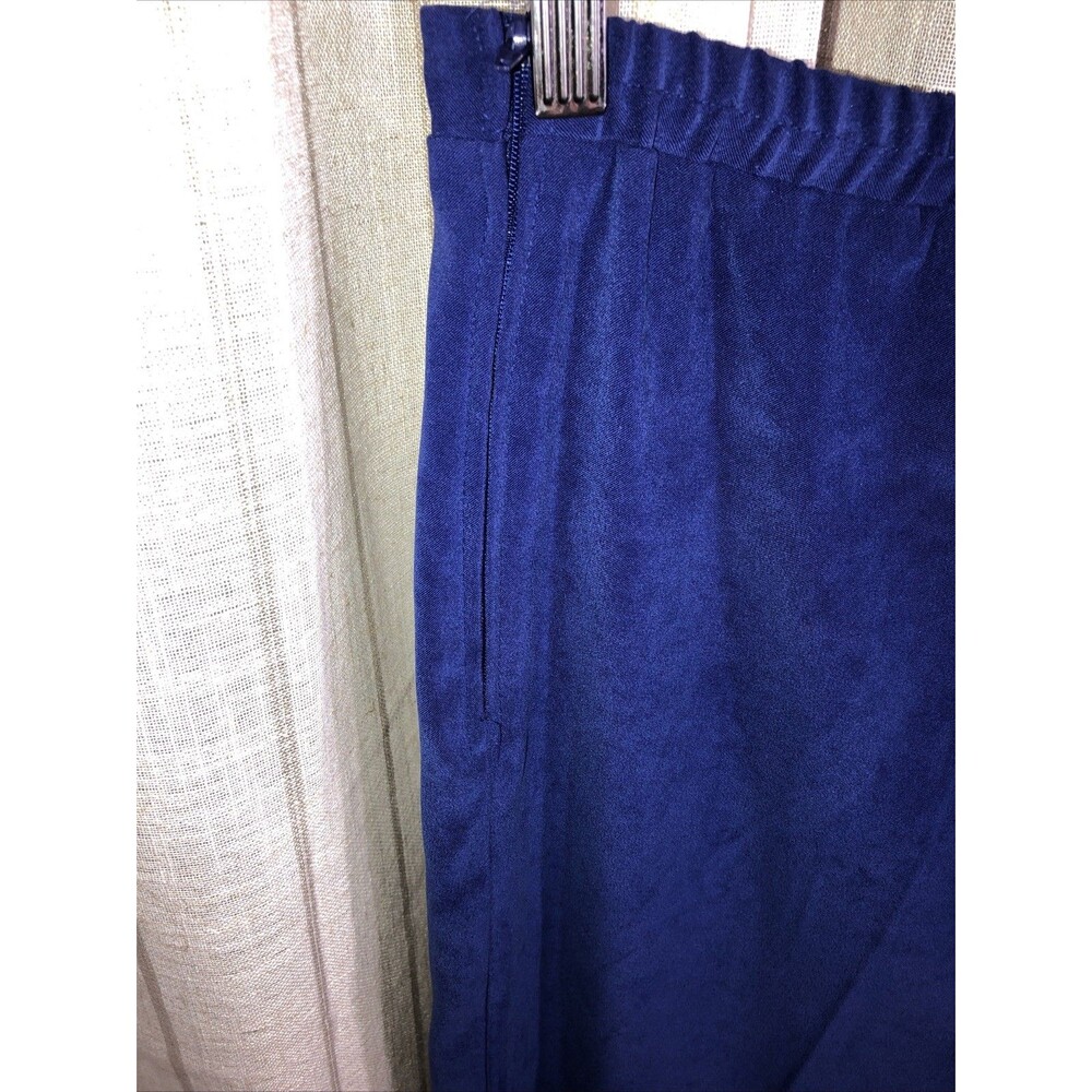 Sag Harbor Petite 2-Piece Pant Suit Set 10P Tank & Trousers Y2K Periwinkle Blue - Picture 11 of 14